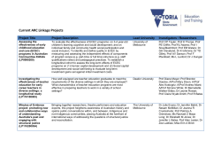ARC Linkage Projects
