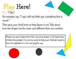 Play &ldquo;I Spy&rdquo;. For example, say, &ldquo;I spy, with my little eye, something