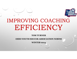 improving coaching - Ohio Youth Soccer Association North