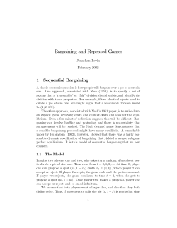 Bargaining and Repeated Games