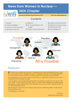News from Women in Nuclear &mdash; IAEA Chapter