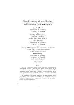 Crowd Learning without Herding: A Mechanism Design Approach