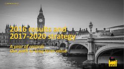 2016 results and 2017-2020 strategy