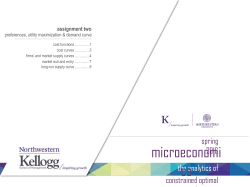 Microeconomics MECN 430 - Spring 2016