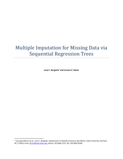 Multiple Imputation for Missing Data via Sequential