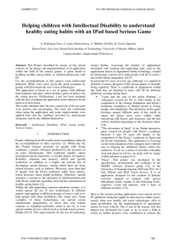 Helping children with Intellectual Disability to understand healthy