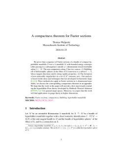 A compactness theorem for Fueter sections