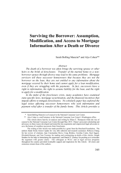 Surviving the Borrower: Assumption