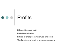 Profits - FHS ECONOMICS
