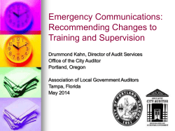 Communicating Results to Decision