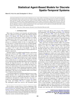 Statistical Agent-Based Models for Discrete Spatio