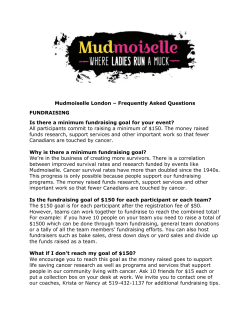 Mudmoiselle London - Canadian Cancer Society