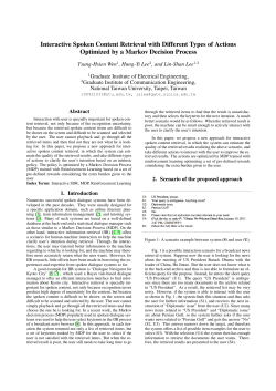 Thu.O10b.02 Interactive Spoken Content Retrieval with Different