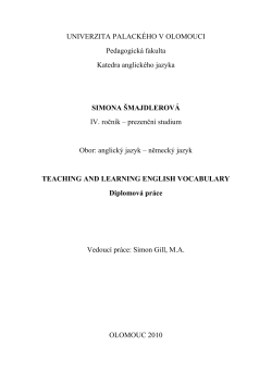 5 Teaching vocabulary 5.1 Presentation techniques