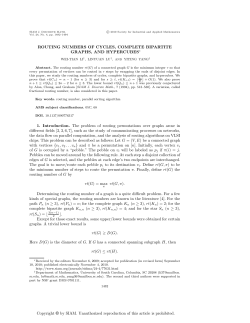 Routing numbers of Cycles, Complete Bipartite Graphs, and