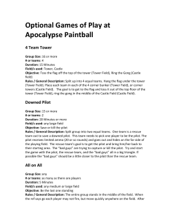 Optional Games of Play at Apocalypse Paintball