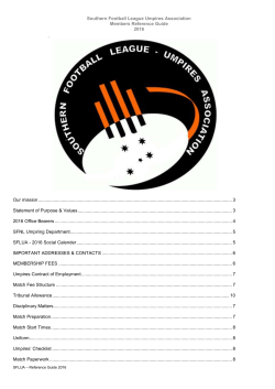 southern football league umpires association incorporated