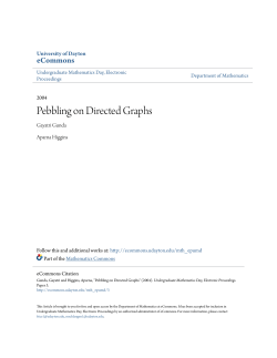 Pebbling on Directed Graphs