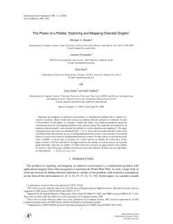 The Power of a Pebble: Exploring and Mapping Directed Graphs