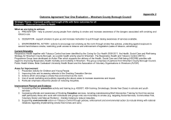 Outcome Agreement Monitoring Report Template and Example