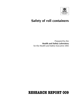 RR009 - Safety of roll containers