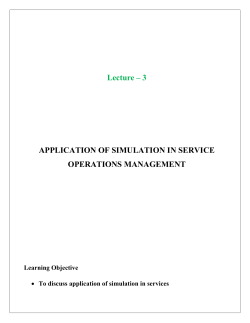 Discrete event system simulation