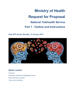 Instructions to Suppliers and Standard RFP