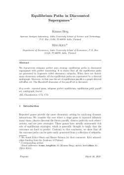 Equilibrium Paths in Discounted Supergames