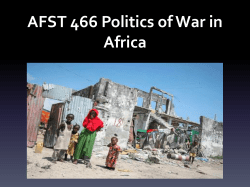 China*s growing role in African peace and security - East