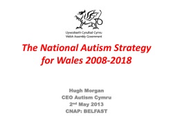 The ASD Strategic Action Plan for Wales - Update