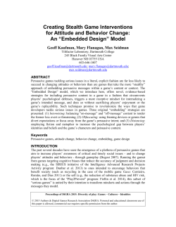 Creating Stealth Game Interventions for Attitude and Behavior Change