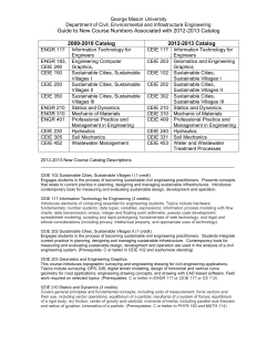George Mason University Department of Civil, Environmental and