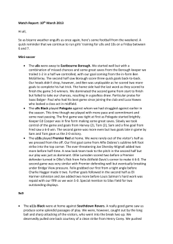 Hi All - Lewes Bridge View Junior Football Club