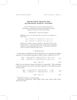 BIFURCATION RESULTS FOR QUASILINEAR ELLIPTIC SYSTEMS