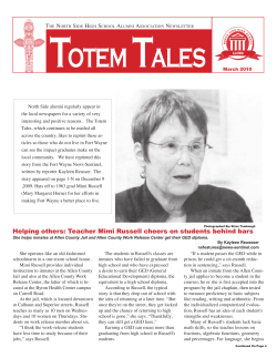Helping others: Teacher Mimi Russell cheers on students behind bars