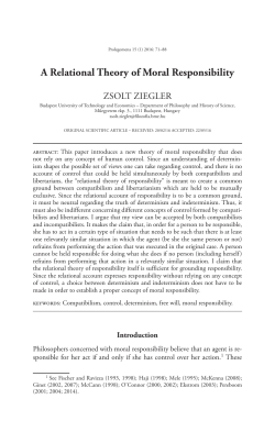 A Relational Theory of Moral Responsibility