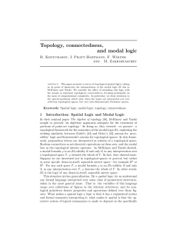 Topology, connectedness, and modal logic
