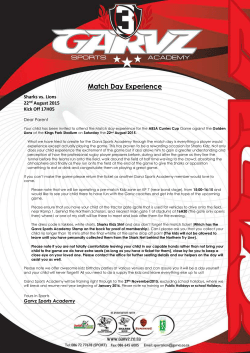 Match Day Experience Sharks vs. Lions 22nd August 2015 Kick Off