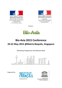 Bio-Asia 2015 Conference 20-22 May 2015
