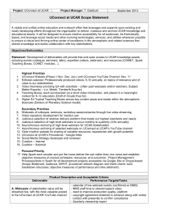 Project: UConnect at UCAR Project Manager: T. Eastburn