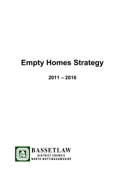 Empty Homes Strategy - Bassetlaw District Council