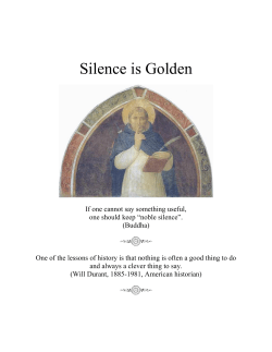 Silence is Golden - Spiritual Quotations for Lovers of God