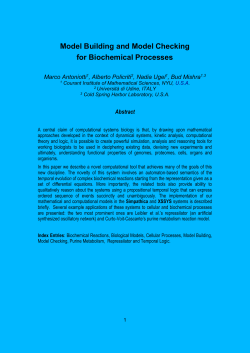 Reasoning About Biochemical Processes