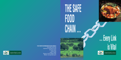 The Safe Food Chain.....Every Link is Vital