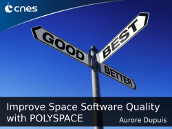 Improve Space Software Quality with POLYSPACE