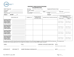 SDVOB Utilization Plan