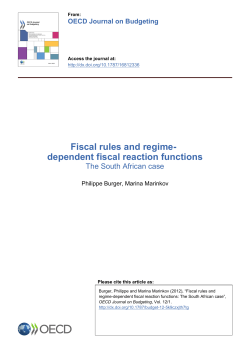 Fiscal rules and regime- dependent fiscal reaction functions
