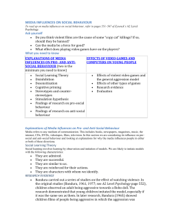 Explanations of Media Influences on Pro- and Anti