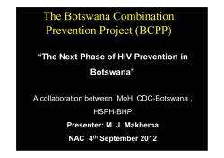The Botswana Combination Prevention Project