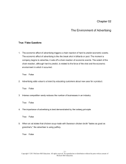 M Advertising 2e - Solution Manual